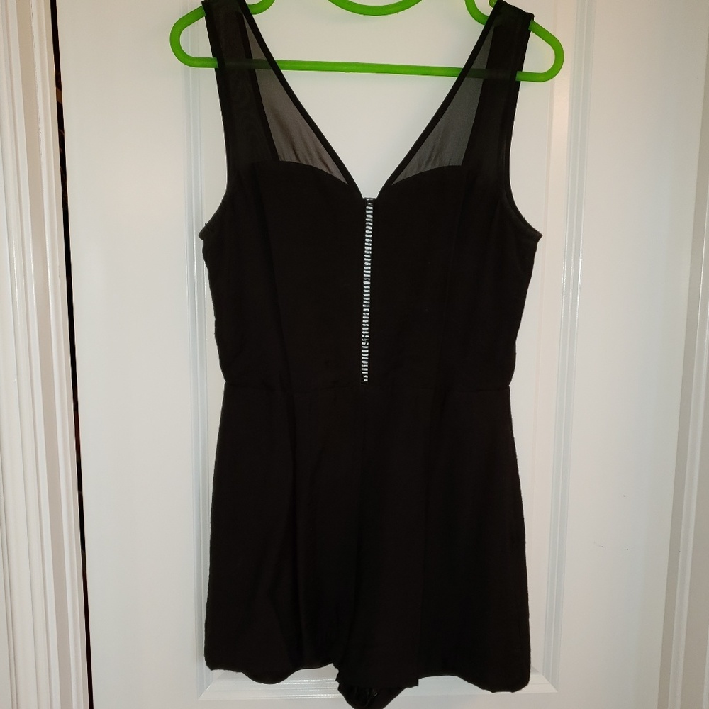 BCBGeneration black romper zipper in the back